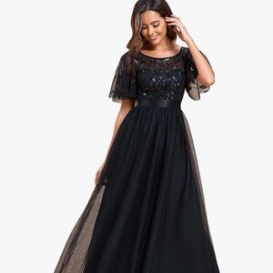 Elegant Black Evening Gown